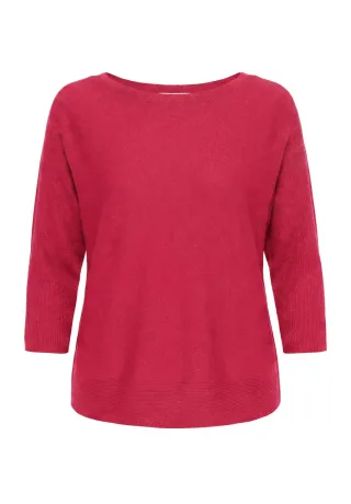 Bianca - Pullover mit 3/4-Ärmel rot - Gr. - 38