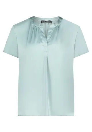 Betty Barclay - Satin-Bluse Gray Mist - Gr. - 42