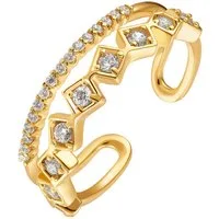 Heideman Fingerring Lina goldfarben (Ring, 1-tlg., inkl. Geschenkverpackung), Damrenring