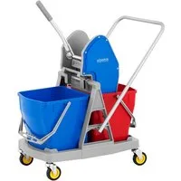 Ulsonix Putzwagen mit Presse 2 x 18 L Mop Eimer Wischer Reinigungswagen 36L