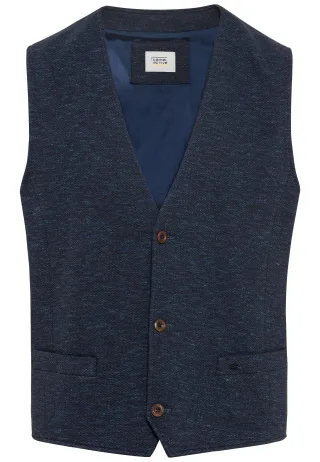 camel active - Anzugweste in Jerseystruktur night blue - Gr. - 54