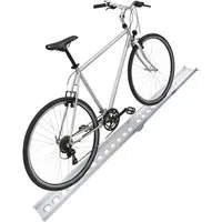TRUTZHOLM Auffahrrampe Auffahrschiene klappbar 240 cm Tragkraft 50 kg Alu grau gelocht, Hohe Tragkraft,Anti-Rutsch