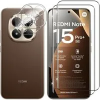SmartUP Displayschutzglas 2X Schutzglas für Xiaomi Redmi Note 15 Pro Plus 5G Panzerfolie Kamera für Für Xiaomi Redmi Note 15 Pro Plus 5G, kompletter Rundumschutz