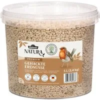 Dehner Natura Erdnusskerne gehackt, im Eimer, Wildvogelfutter schalenfrei, 5l Erdnuss, Ergänzungsfutter für: Wildvogel, Gartenvögel, Premium Fettfutter für Meisen, Rotkehlchen, Spatz, Buchfink