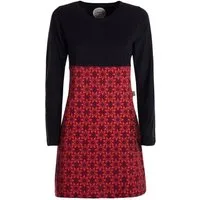 Vishes Tunikakleid Damen Langarm Longshirt-Kleid Sweatkleid Tunika-Kleid Shirt-Kleid Ethno, Goa, Hippie Style