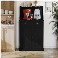HOLTICO Küchenbuffet Küchenschrank Mehrzweckschrank mit Verstellbarem Regal (1-St) Schrank Freistehend für Küche, Wohnzimmer, Schlafzimmer