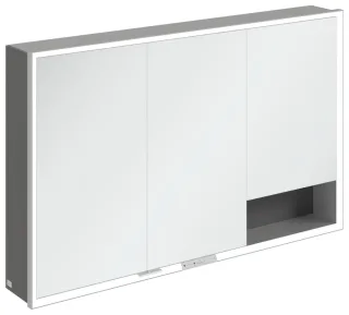 Villeroy & Boch Aufputz-Spiegelschrank My View+ A48112 1200x750x168mm m. Bel. Graphite A48112VR