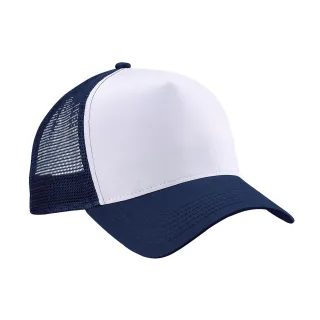 Beechfield - Trucker Cap Snapback für Herren/Damen Unisex (Dunkelblau/Weiß)