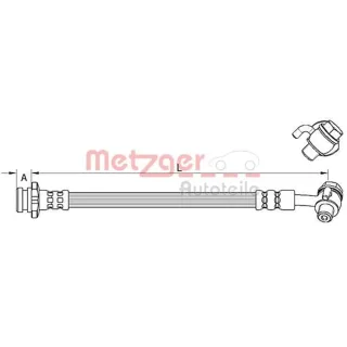 Metzger Bremsschlauch hinten links Renault Kadjar 4111584