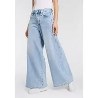 Herrlicher 5-Pocket-Jeans Shyra Palazzo Denim mit besonders weitem Bein