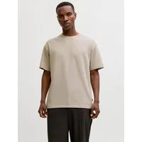 Jack & Jones Kurzarmshirt JPRBLAETHAN SS LOGO TEE SN Materialmix, regular fit