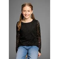 KIDSWORLD Langarmshirt Spizten-Shirt Für jeden Anlass, Shirt mit Spitze