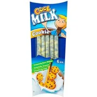COOL Süßigkeit, Cool Milk Trinkhalm mit Granulat und Cookies Geschmack 5er 30g