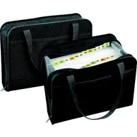 VELOFLEX Fächermappe Fächertasche mit 24 Registerfächer und Taben schwarz