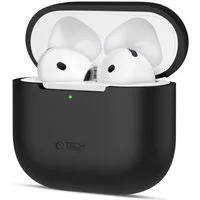 TECH PROTECT Kopfhörer-Schutzhülle, Silikonhülle mit kabelloser Ladeunterstützung für AirPods 4
