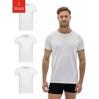 Barrio 13 T-Shirt Herren Shirt aus Stretch Baumwolle (Packung, Set, Spar-Pack, Spar-Packung, 3-tlg., 3er-Pack) Basic Slim Fit - Unterziehshirt Unterhemd