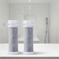 shop'n smile ideoon Wasserfilter Ersatz für 3-in-1-Duschkopf, reduziert Chlor, Fluoride & Bakterien, Zubehör für Ersatz-Wasser-Filter für 3-in-1-Duschkopf (CH9833), für weicheres Wasser & Haut/Haare