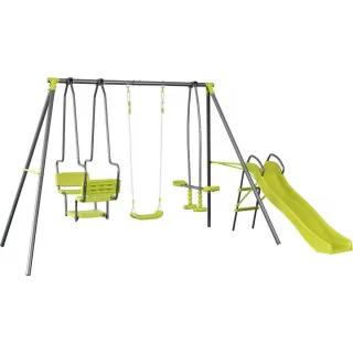 Habitat Garten Klettergerüst, Grün, Metall, 225x195x315 cm, Outdoor Spielzeug, Gartenspielzeug