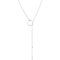 Elli Kette ohne Anhänger Y-Kette Kreis Stab Feminin 925 Silber