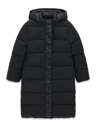 Guess Kids - HOODED LS LONG PUFFER Jet Black A996 - Gr. - 16