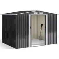 Bealife Gartenhaus Robuster Metall-Gartengeräteschuppen 258×207×179CM