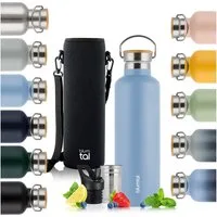 Blumtal Thermoflasche Thermosflasche 1L - doppelwandige Flasche Edelstahl 1L - BPA frei