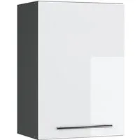 Vicco Hängeschrank Fame-Line, Weiß Hochglanz/Anthrazit, 50 cm (1-St)