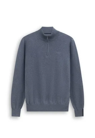 State of Art - Pullover mit Stehkragen grau - Gr. - XL