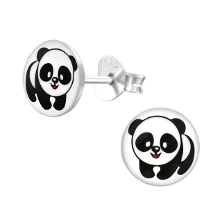 Panda Ohrringe aus 925 Silber