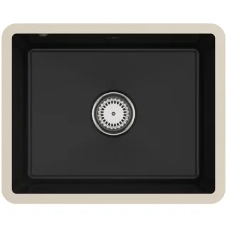 Villeroy und Boch Unterbauspüle 331001J0 mit Ablaufgarnitur und Handbetätigung, Chromit