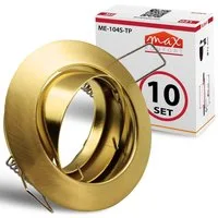 Maxkomfort Einbauleuchte 6/10/20er-Set, rund & schwenkbar, Deckenspots, GU10-Fassung, für LED und Halogen geeignet, ohne Leuchtmittel, Einbauspot, GU10-Fassung, 7 Farbvarianten, Einbautiefe 20mm