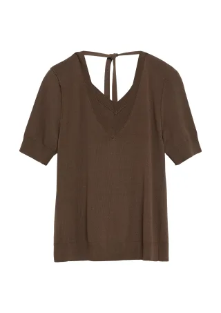 comma - Strickpullover braun - Gr. - 42