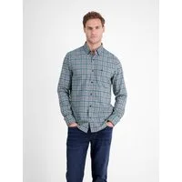 LERROS Karohemd langarm, mit Button-Down-Kragen