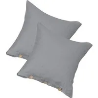 Erwin Müller Kissenbezug Kuschelkissenbezug "Deggendorf" 2er-Pack, Halbleinen Uni