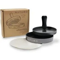 natumo Burgerpresse Burger Presse Gun Metal + Papier, Metall