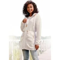 LASCANA Strickfleecejacke mit Kapuze