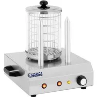 Royal Catering Hotdog-Maker Hot Dog Maschine 2 Spieße Funfood Stahl Steamer, 422 W