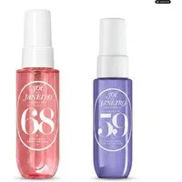 Sol de Janeiro Gesichts- und Körperspray Sol de Janeiro Cheirosa 68 und 59 Body Mist Duo, Fruchtig-florales und warm-holziges Duft Duo für Körper und Haare