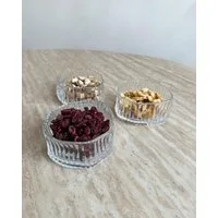 EKA Dessertschale Diamond Stripe Glasschalen, Glas, (6-tlg)
