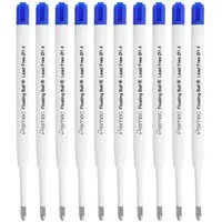 WESTCOTT Kugelschreibermine G2 Nachfüllpack Blau 10 Stück, Kugelschreiberminen XB 1,4 mm, kompatibel mit ISO Standard G2, dokumentenechte Tinte