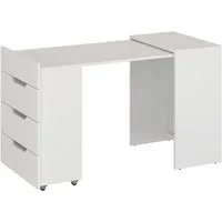 KOMTO Schreibtisch KOMTO Schreibtisch mit Stauraum – PC Tisch, Tisch FOLDY 128x60x75 cm
