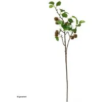 Kunstblume Beerenzweig 87 cm Kunstpflanze Flora, HTI-Living, Höhe 87 cm, Kunstblume Dekoration