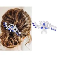 Oemmn Haarspange Braut Hochzeit Haarkämme Kristall Kopfstück Strass
