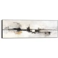 Reinders! Wandbild Abstrakter Horizont, Wohnzimmer - Beige - MDF - Abstrakt - 156x52 cm