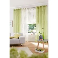 OTTO home Gardine Dimona (2 St), Ösen, transparent, Voile, 2er-Set, transparent, Voile, Polyester