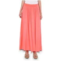 malito more than fashion Sommerrock malito Damen Maxi Rock, langer Rock blickdicht, Sommerrock mit Bund leichter eleganter Sommer Rock