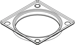 Kermi Ablaufrahmen M5X, L 120 x B 120 mm, BZM5X000000UK BZM5X000000UK