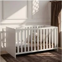 arthur berndt Babybett Essentials, Made in Germany, mit Schlupfsprossen,Mitwachsend, 4x höhenverstellbar