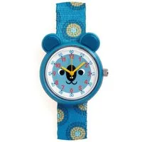 DJECO Quarzuhr Elegante Quarzuhr mit schönem Motiven zum Uhr-Lesen-Lernen