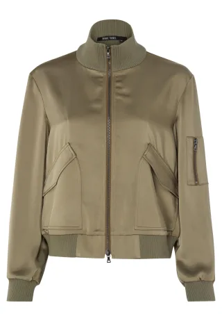 Marc Aurel - Jacke mit Strickbündchen khaki - Gr. - 44
